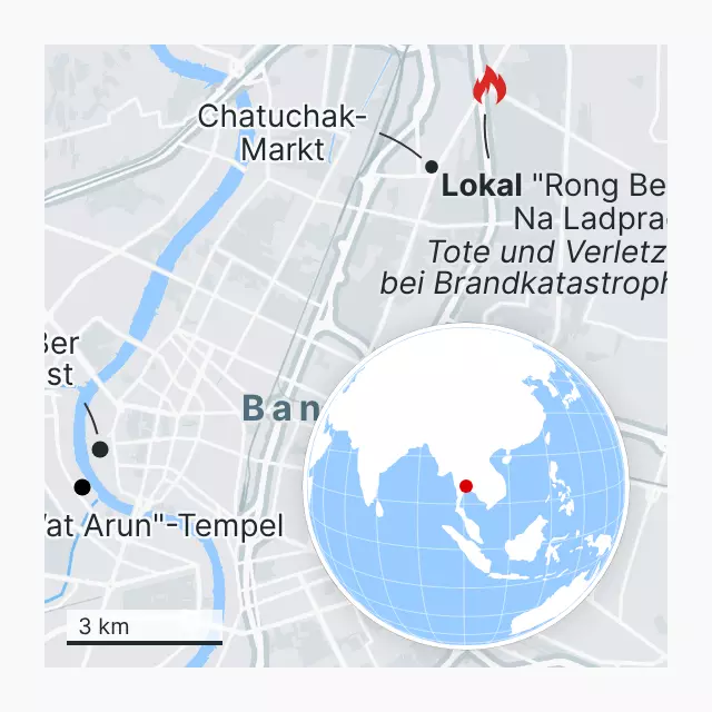 Brandkatastrophe in Bangkok