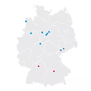 Produktionsstandorte von VW und Audi